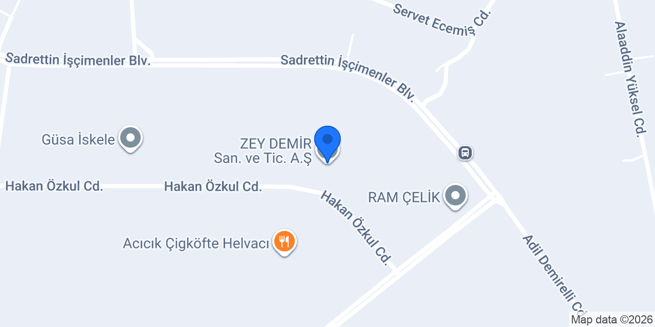 ZEY DEMİR San. ve Tic. A.Ş. konumu
