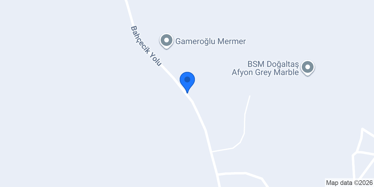 Gülmüş mermer Atölyesi konumu
