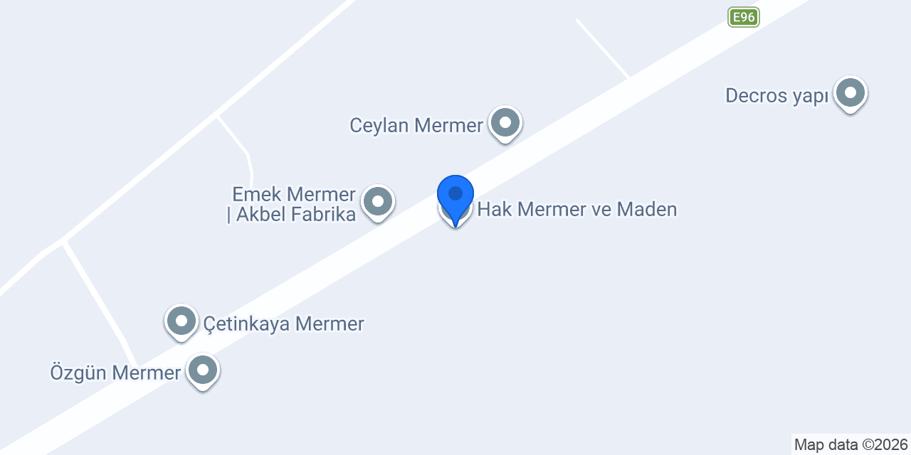 Hak Mermer ve Maden konumu