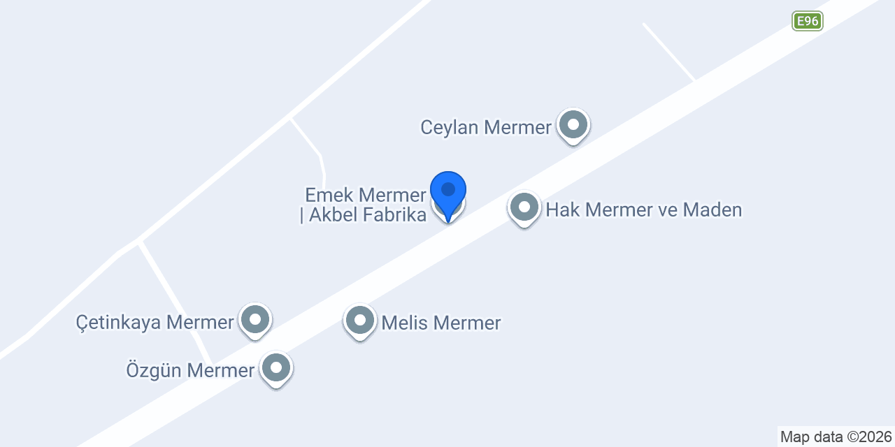 Emek Mermer | Akbel Fabrika konumu