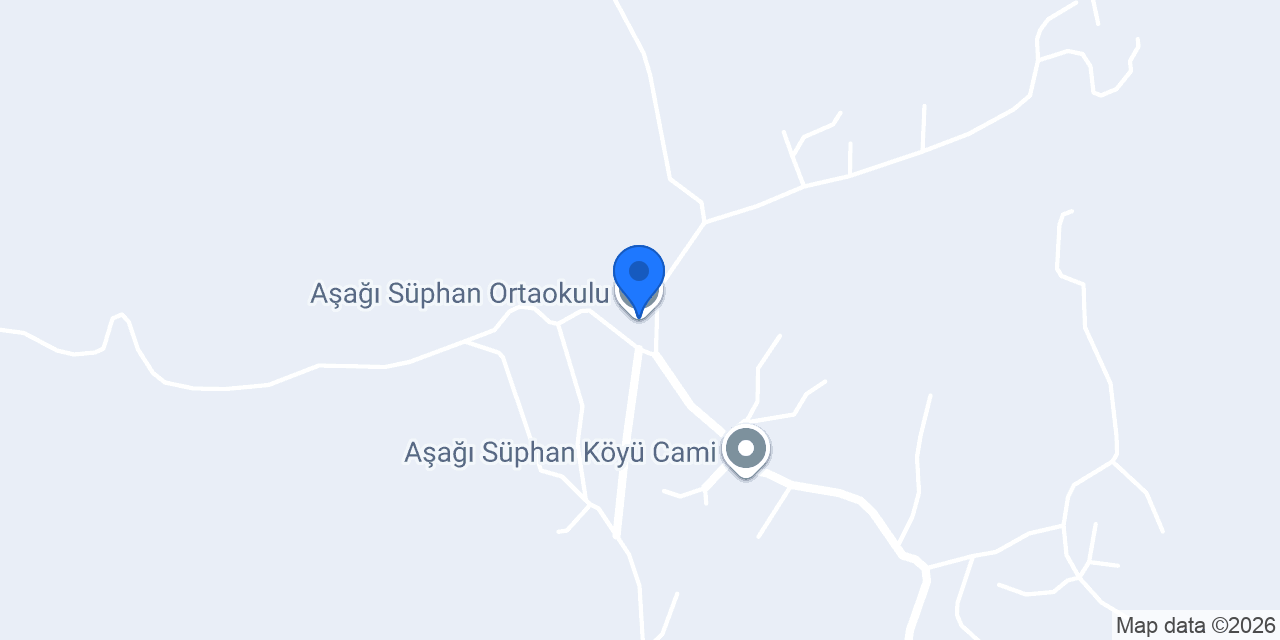 Aşağı Süphan Ortaokulu konumu