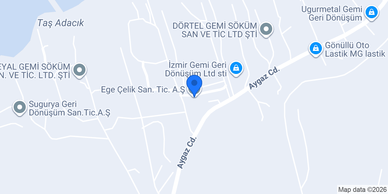 Ege Çelik San. Tic. A.Ş. konumu