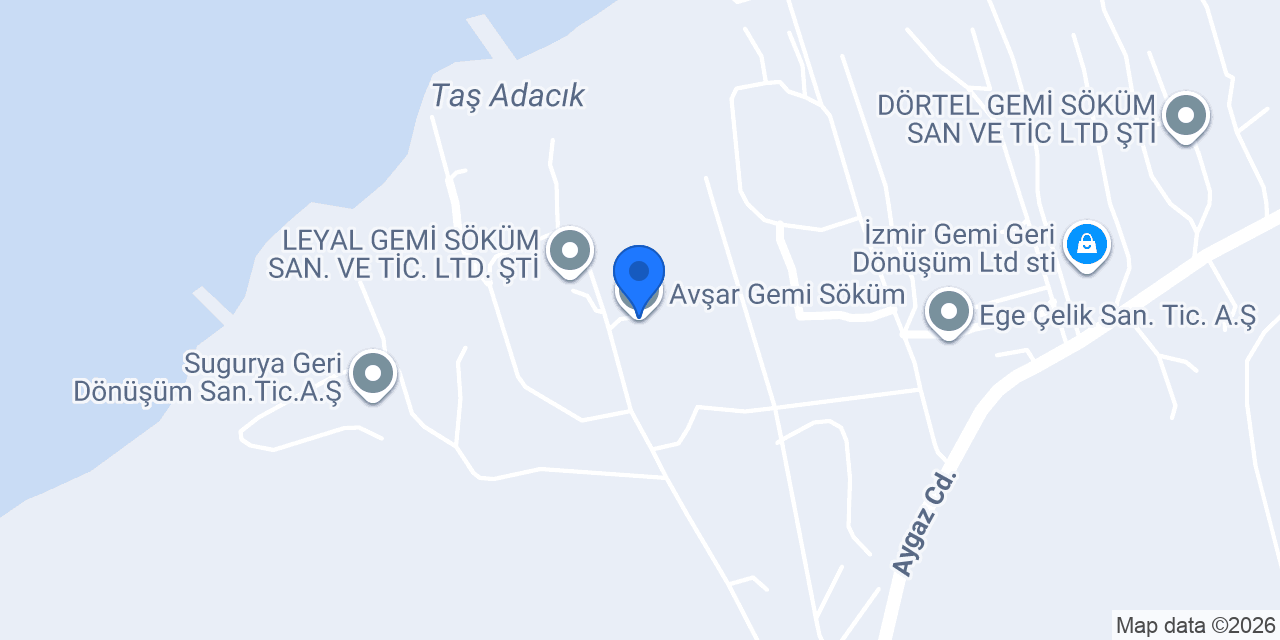 Avşar Gemi Söküm konumu