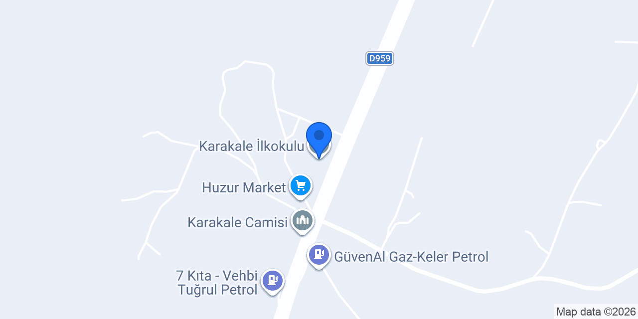 Karakale İlkokulu konumu