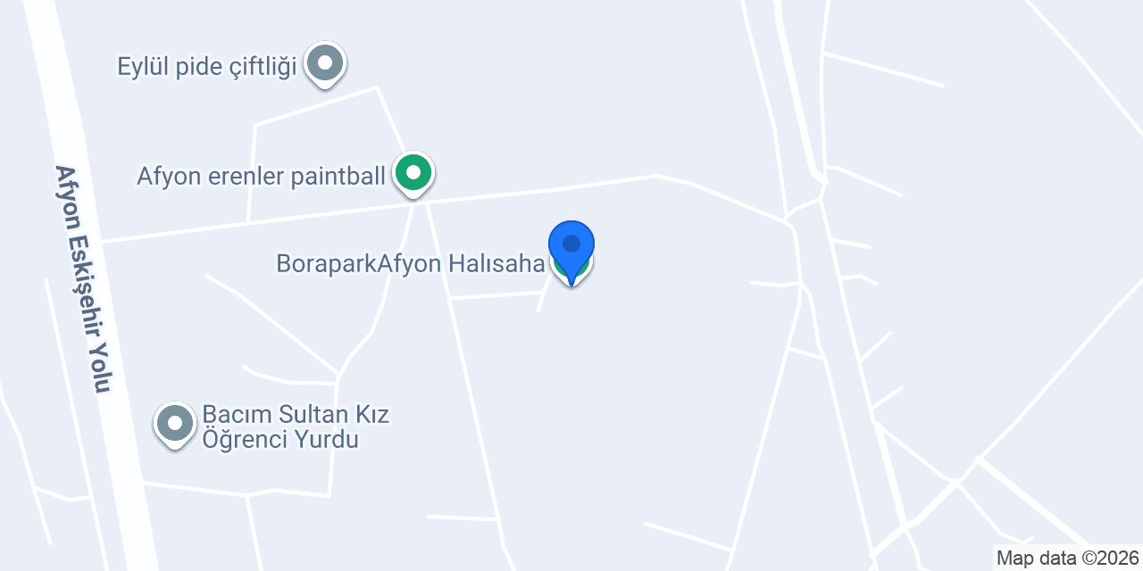 BoraparkAfyon Halısaha konumu