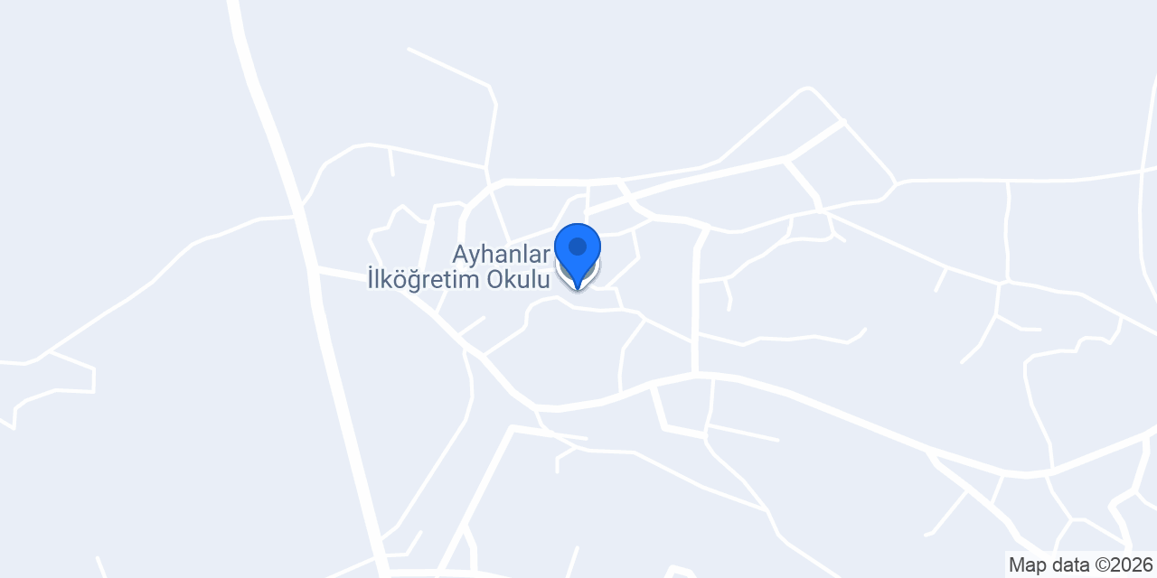 Ayhanlar İlköğretim Okulu konumu