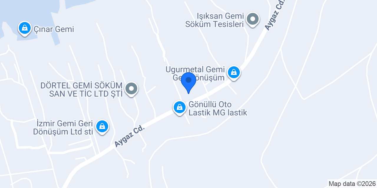 Kursan Gemi Söküm konumu