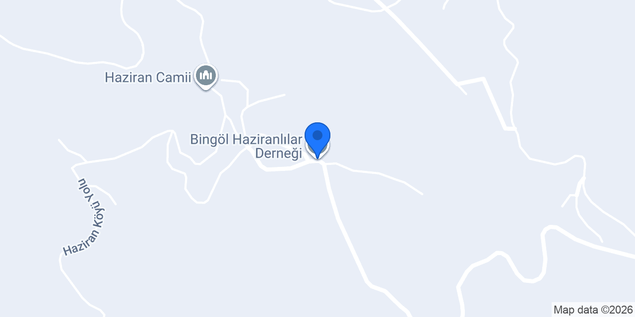 Bingöl Haziranlılar Derneği konumu
