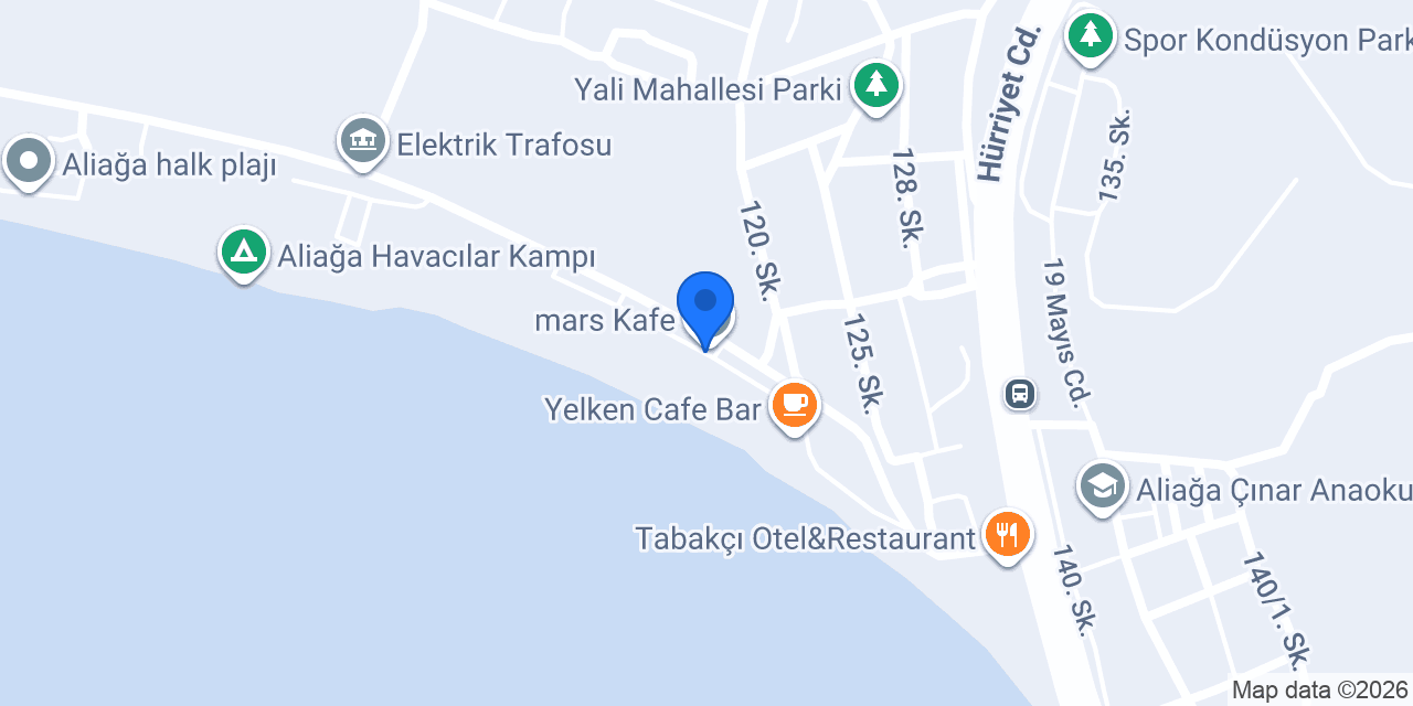 mars Kafe konumu