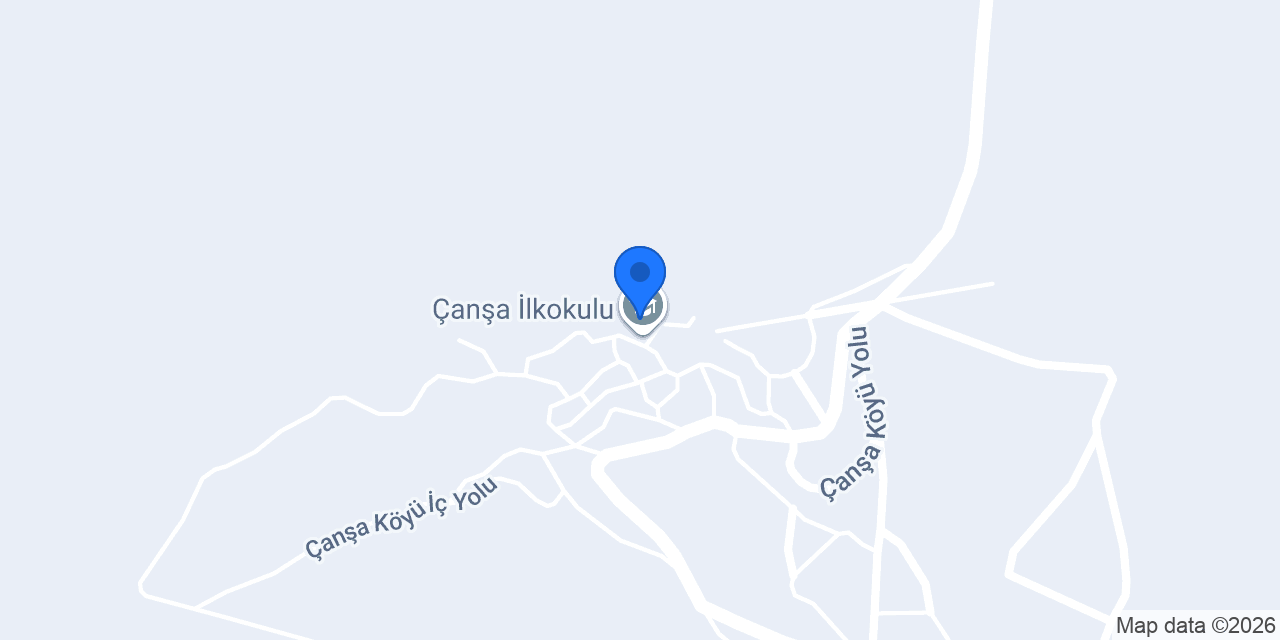 Çanşa İlkokulu konumu