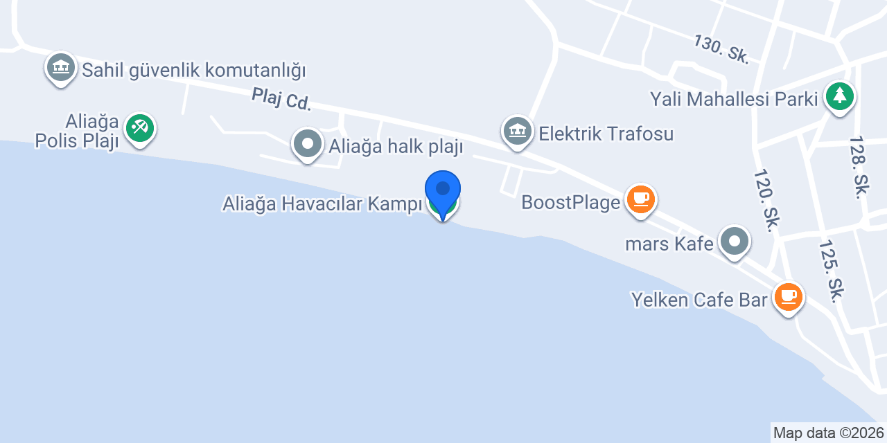 Aliağa Havacılar Kampı konumu