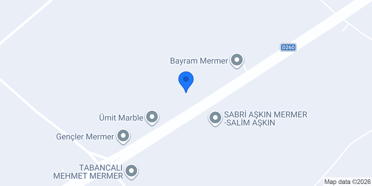 Yücel Maden Mermer konumu