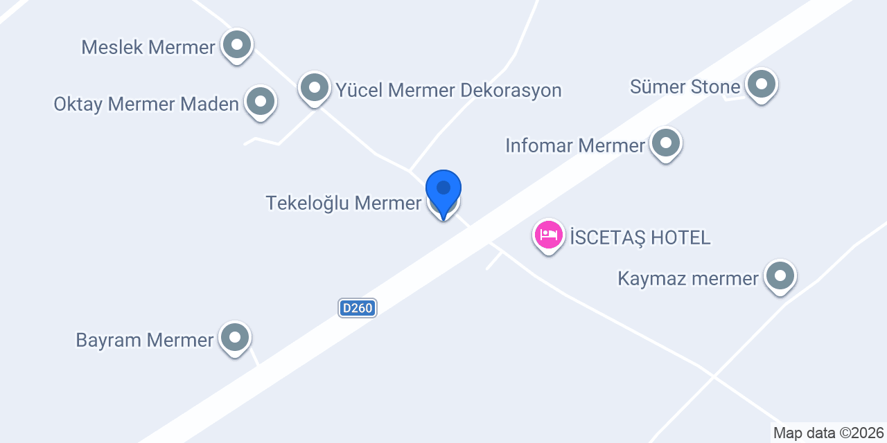 Tekeloğlu Mermer konumu