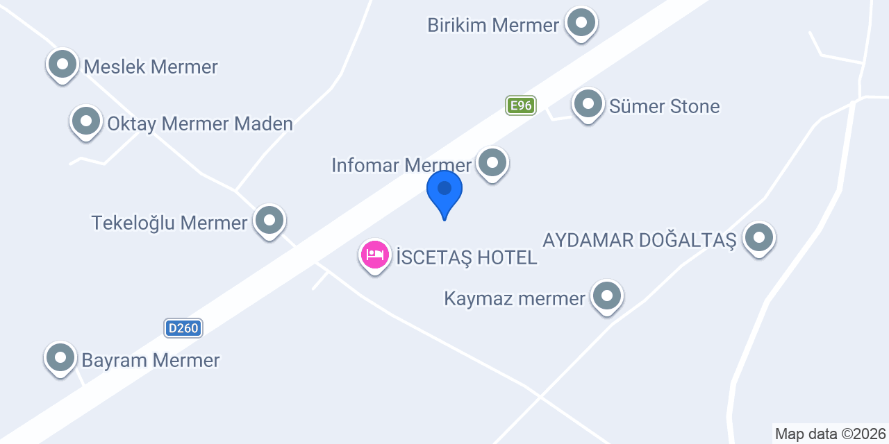 Sahra Mermer Doğal Taş konumu