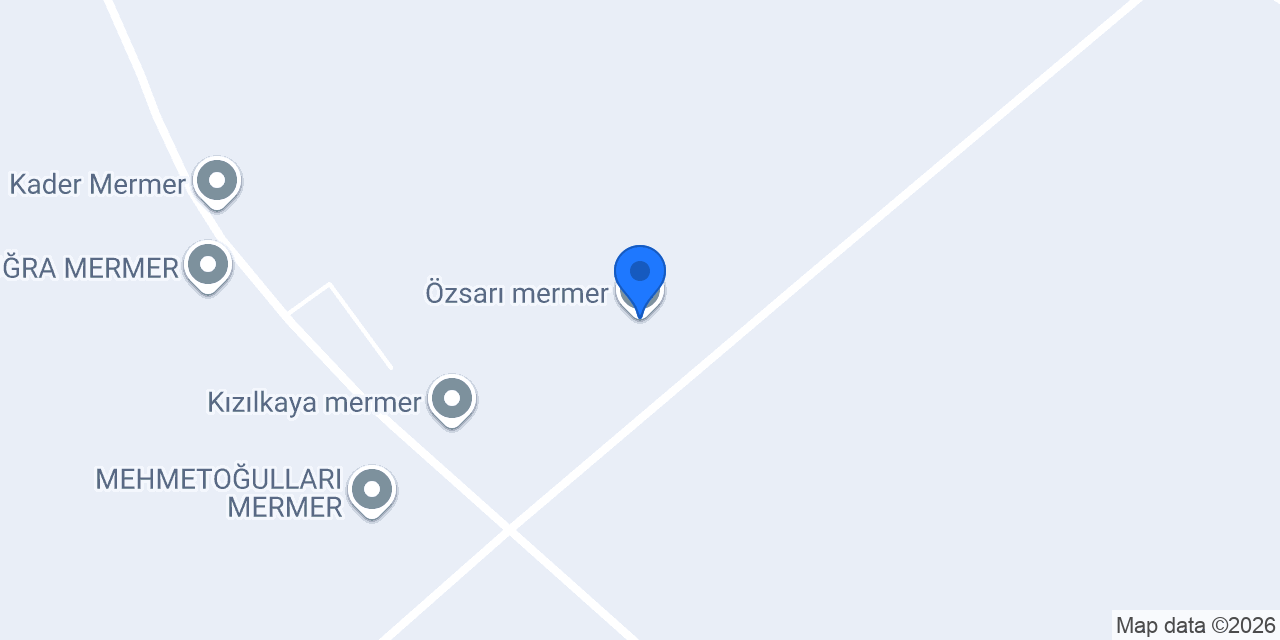Özsarı mermer konumu