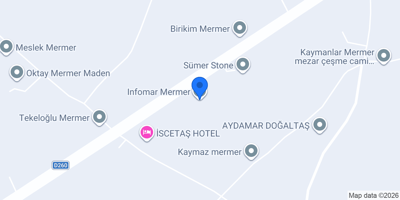 Infomar Mermer konumu