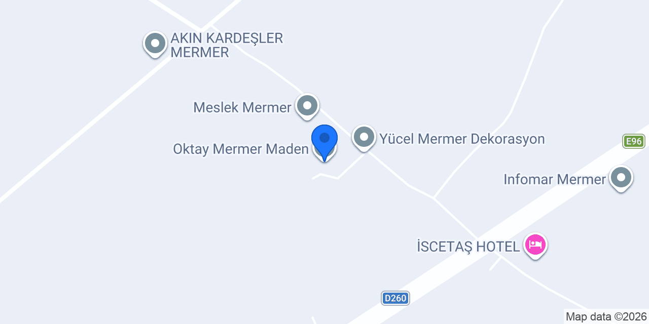 Oktay Mermer Maden konumu