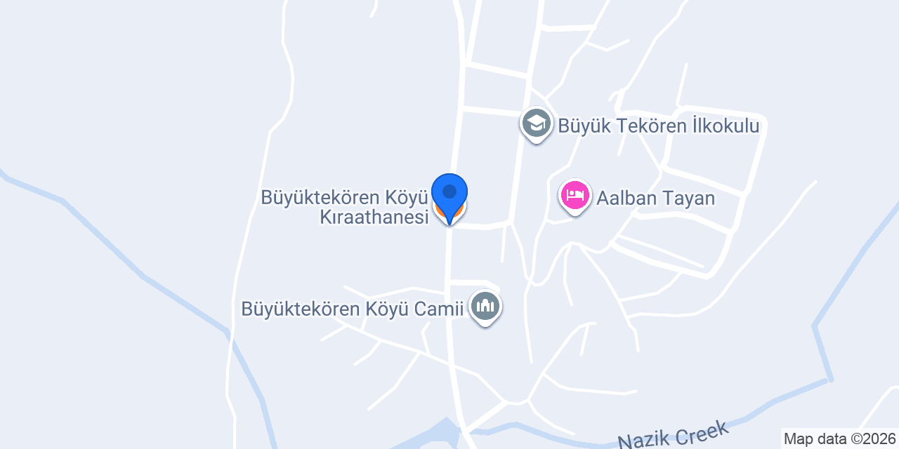 Büyüktekören Köyü Kıraathanesi konumu