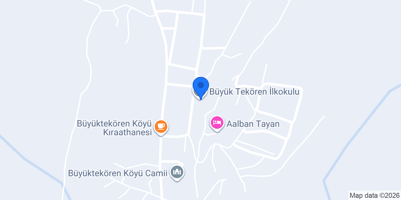 Büyük Tekören İlkokulu konumu