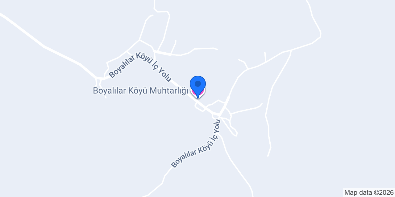 Boyalılar Köyü Muhtarlığı konumu