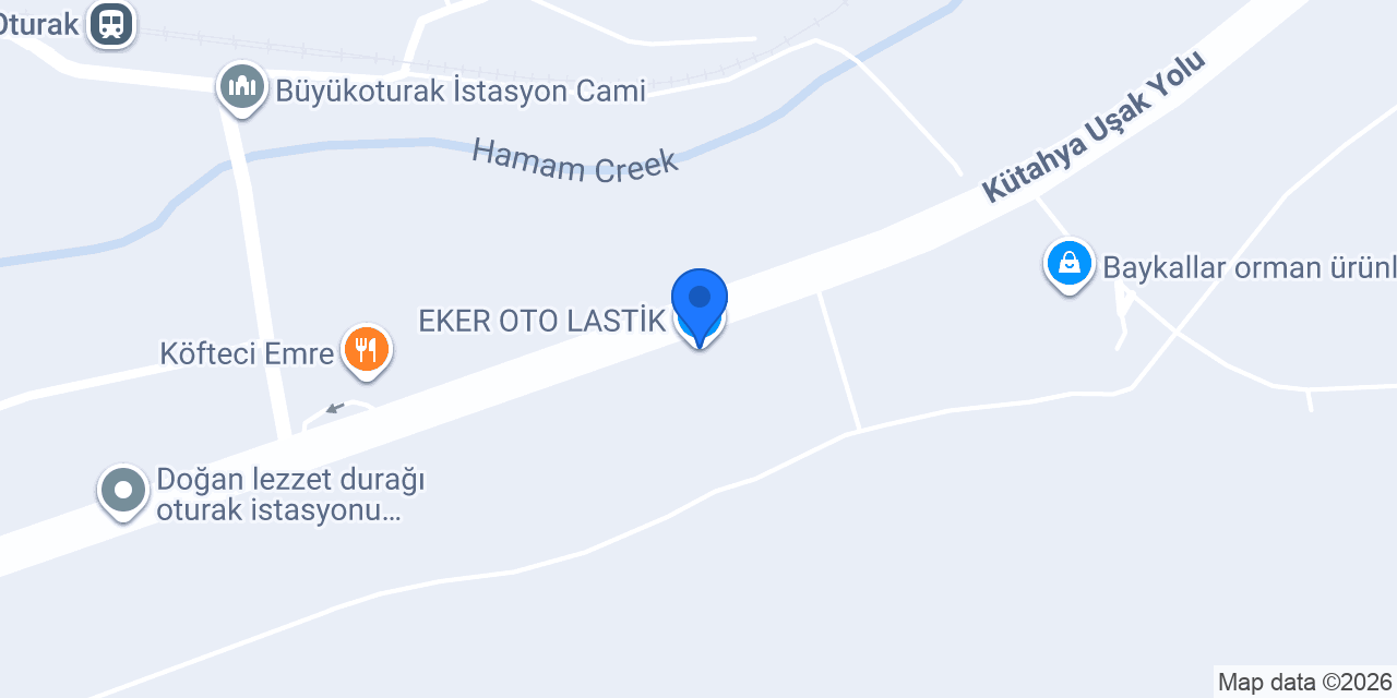EKER OTO LASTİK konumu