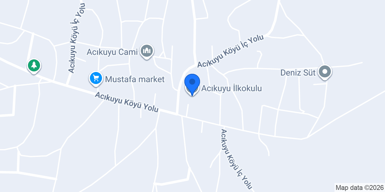 Acıkuyu İlkokulu konumu