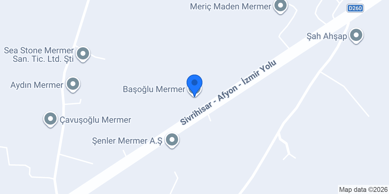 Başoğlu Mermer konumu