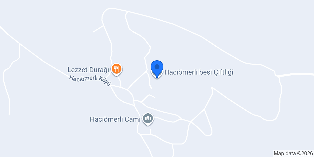Hacıömerli besi Çiftliği konumu