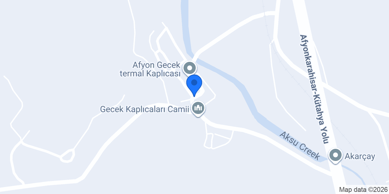 Gecek Termal Tesisleri konumu