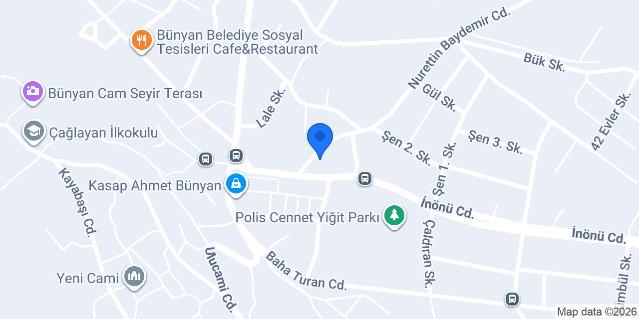 Bünyan Matbaa Tasarım konumu