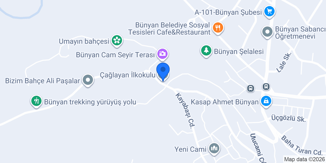 Çağlayan İlkokulu konumu