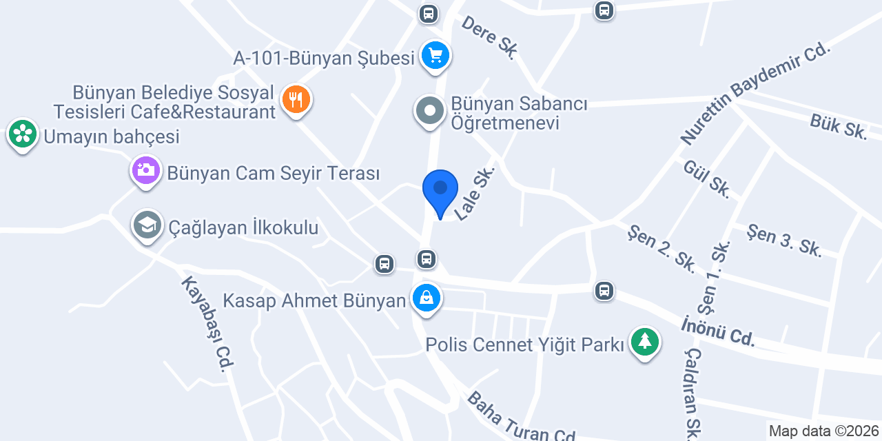 Yavuz taksi konumu