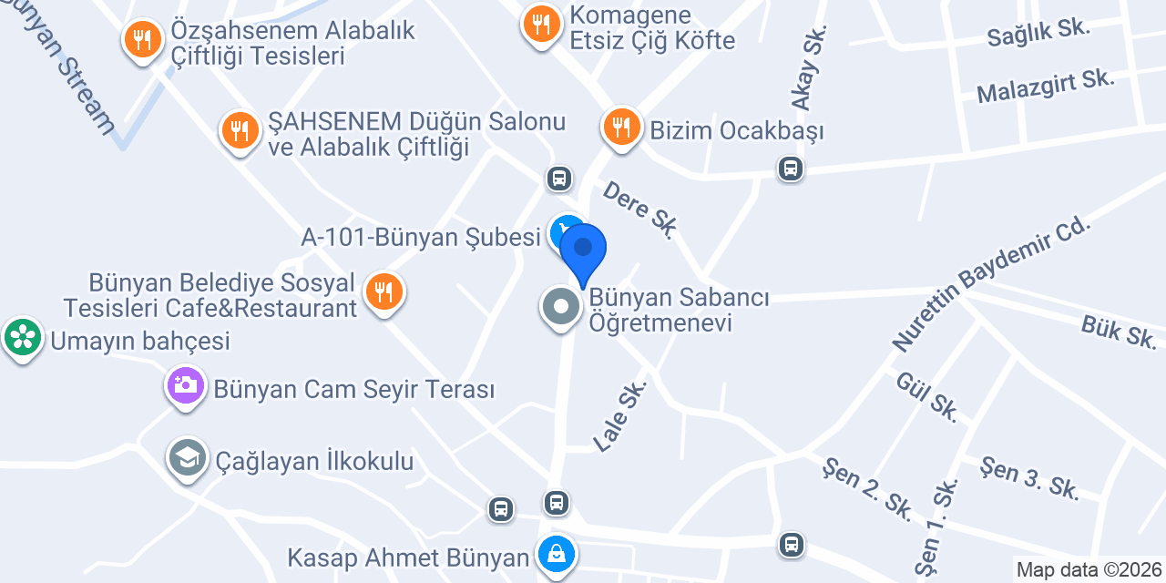 Otel Özcan konumu