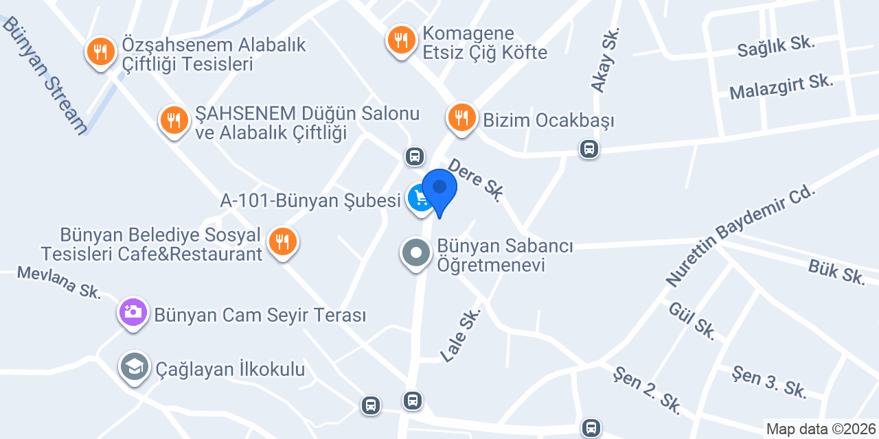 Demirel Mobilya konumu