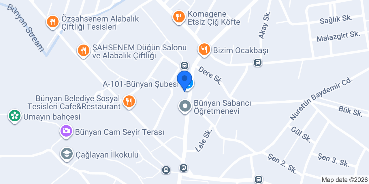 Bünyan İlçe Müftülüğü konumu