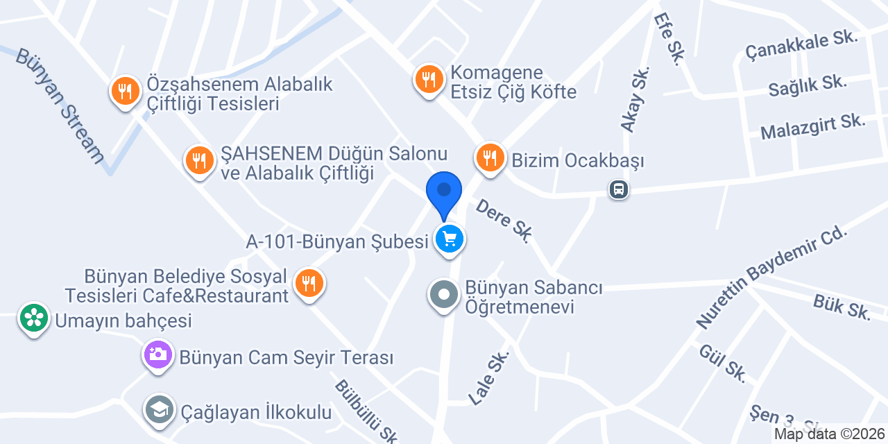 Akalın tesisat konumu