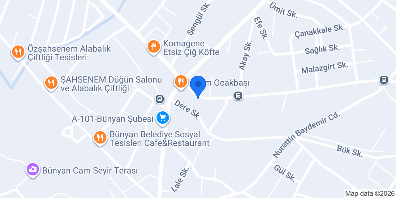 Kadir Yalçın Yapı Market konumu