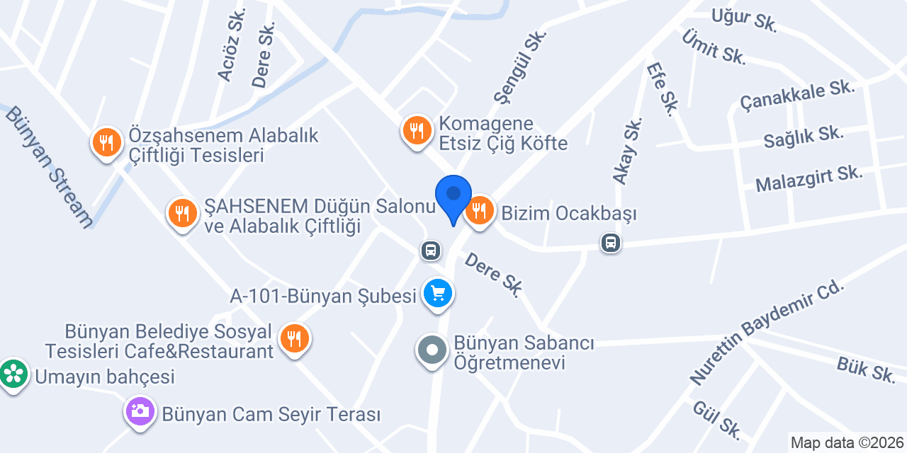 İtimat Mobilya konumu