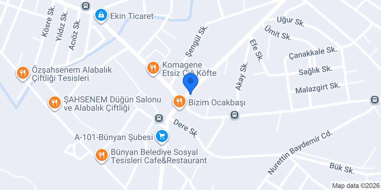Şahin Veteriner Kliniği konumu