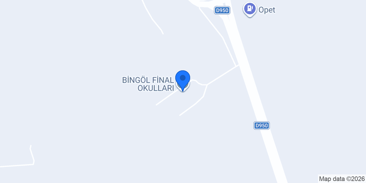 BİNGÖL FİNAL OKULLARI konumu