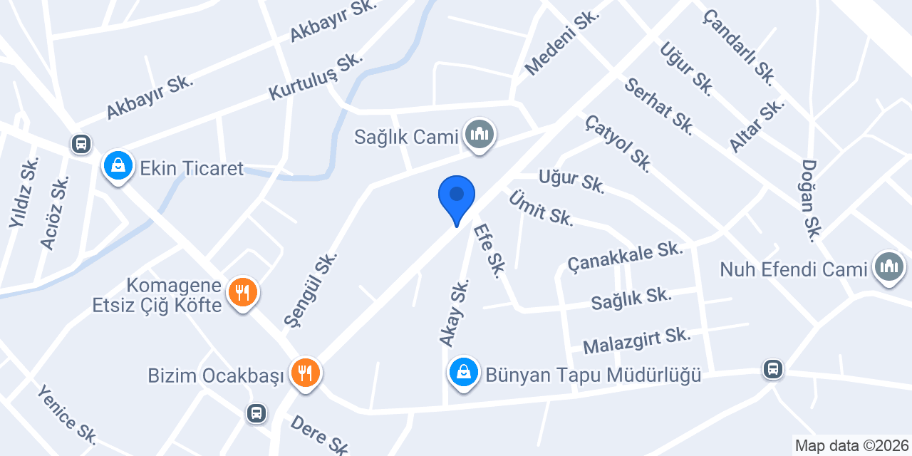 Özbekler İnşaat konumu