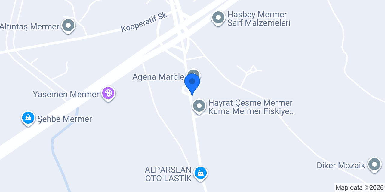 Yalçınkaya Mermer konumu