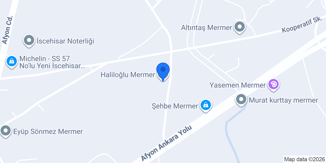 Haliloğlu Mermer konumu