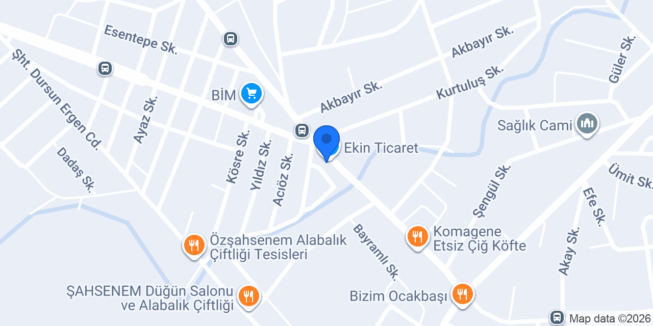 Ekin Ticaret konumu