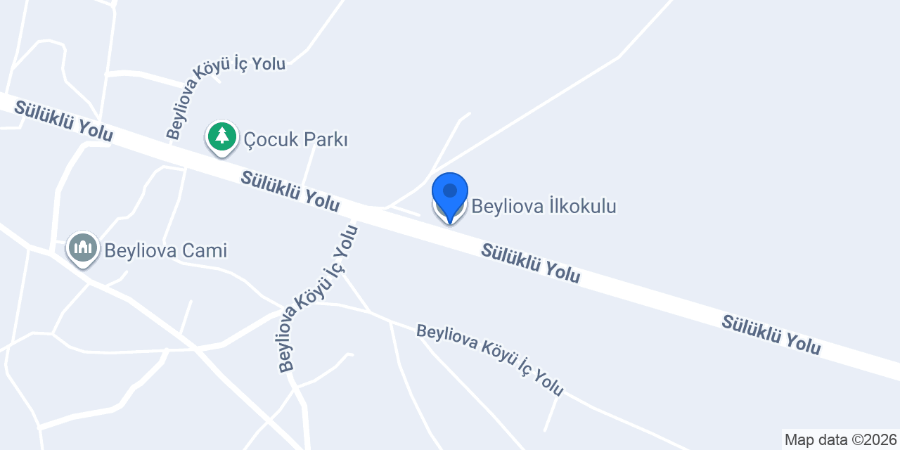 Beyliova İlkokulu konumu
