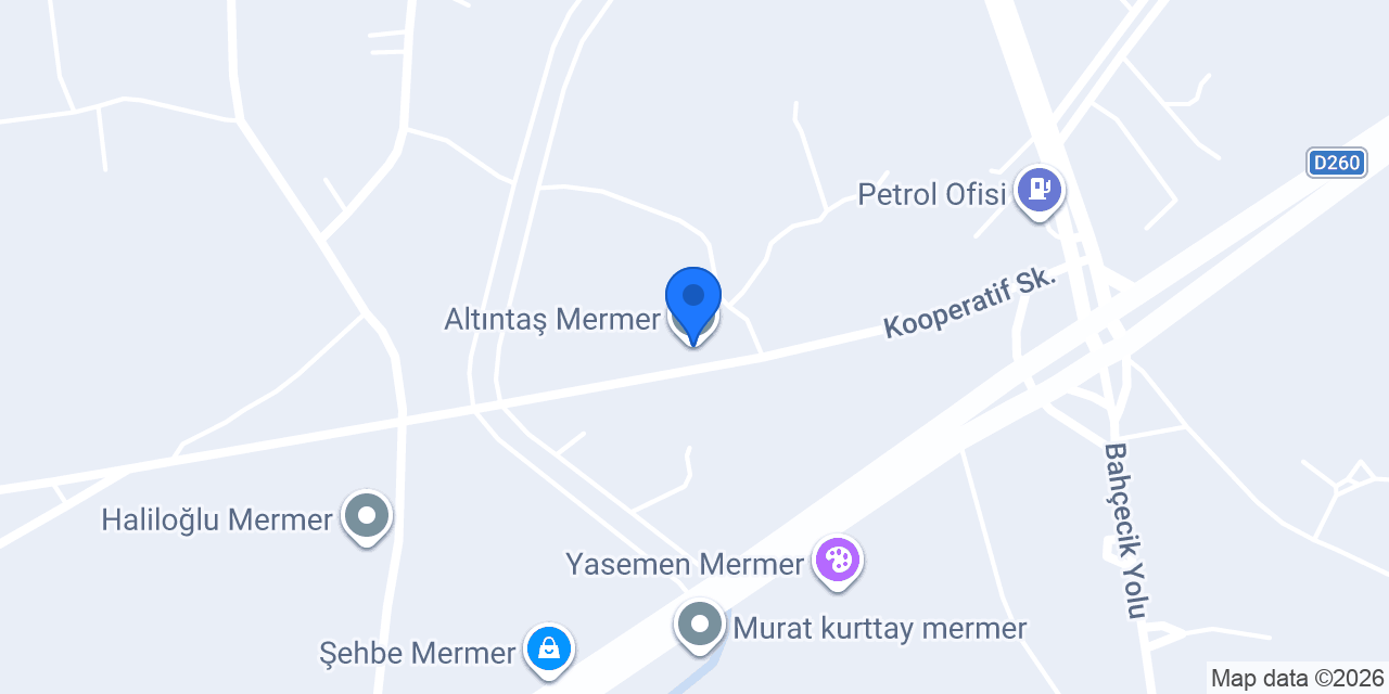Altıntaş Mermer konumu