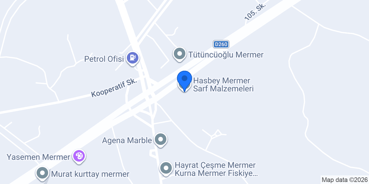Hasbey Mermer Sarf Malzemeleri konumu