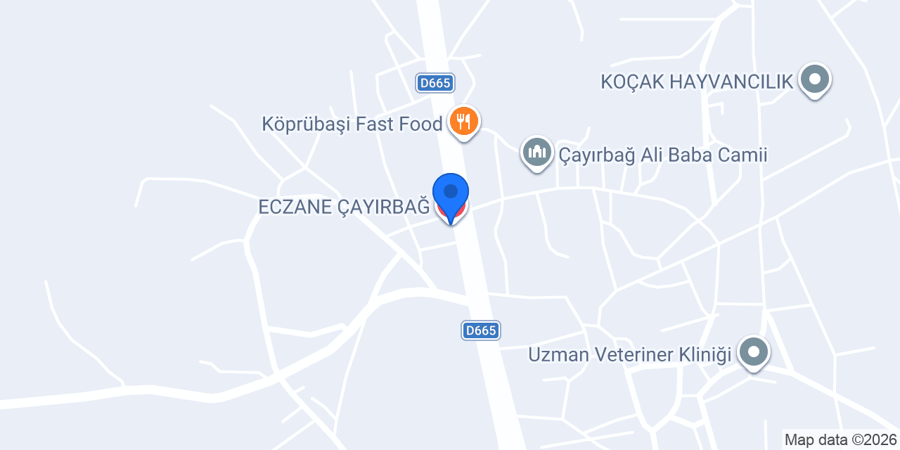 ECZANE ÇAYIRBAĞ konumu