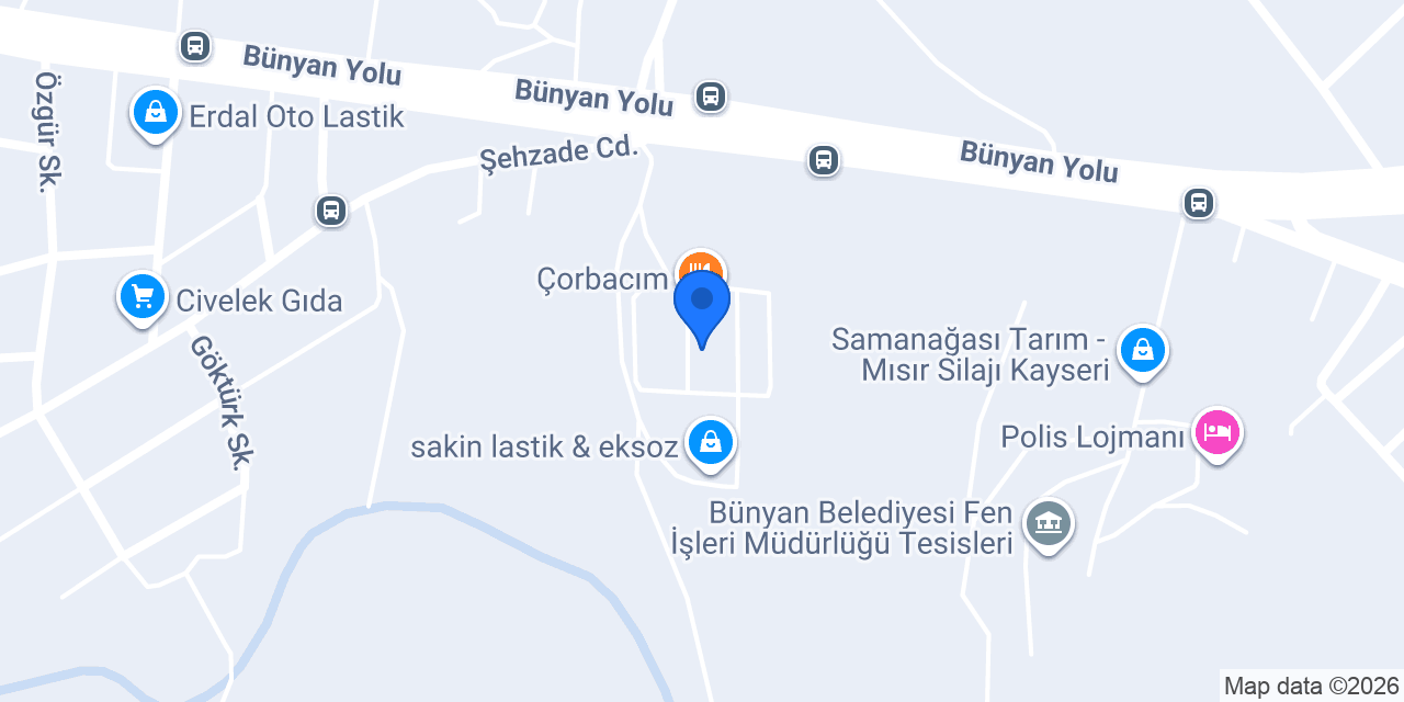 Gökçe pide fırını konumu