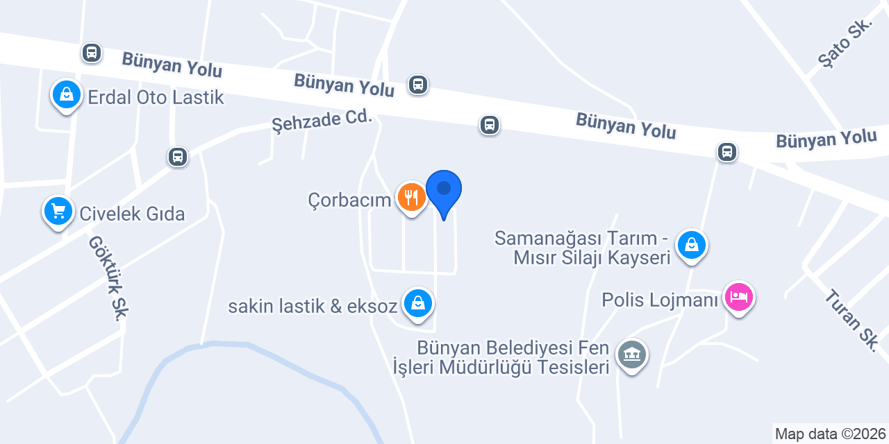 Tektaş makina sanayii konumu